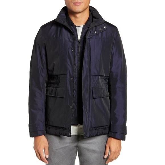 NWT Ted Baker London Mens Oka Nylon Field Jacket Navy Blue Size S $525 BB419 - Picture 1 of 1